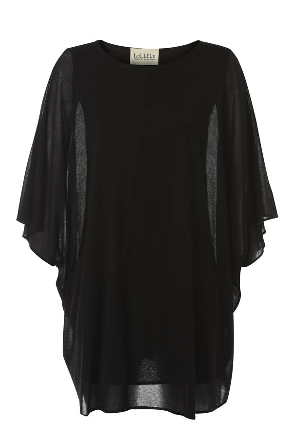 ladies black cape dress by lullilu | notonthehighstreet.com