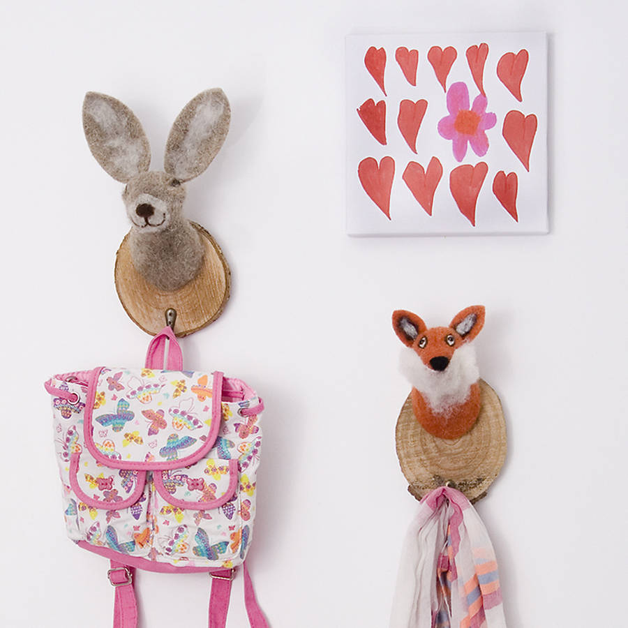 Woodland Animal Wall Hooks By Milly Bee