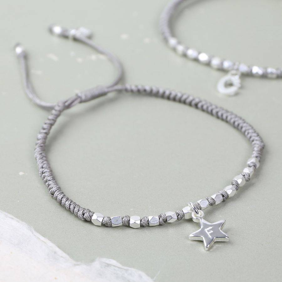 Monogrammed Square Knot Bracelet Best Bracelets Monogrammed Square Knot Bracelet Alert