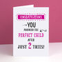 Perfect Child Funny Personalised Birthday Card For Dad, thumbnail 2 of 3
