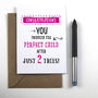 Perfect Child Funny Personalised Birthday Card For Dad, thumbnail 3 of 3