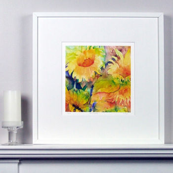 Limited Edition Sunflowers Two Fine Art Canvas Print, 2 of 3