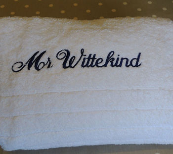 Personalised Luxury Wedding Towels, 3 of 4