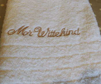 Personalised Luxury Wedding Towels, 4 of 4