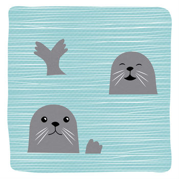 Seal Party Birthday Card, 2 of 2