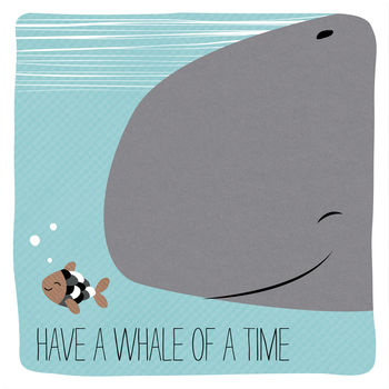 Whale Of A Time Leaving Card, 2 of 2