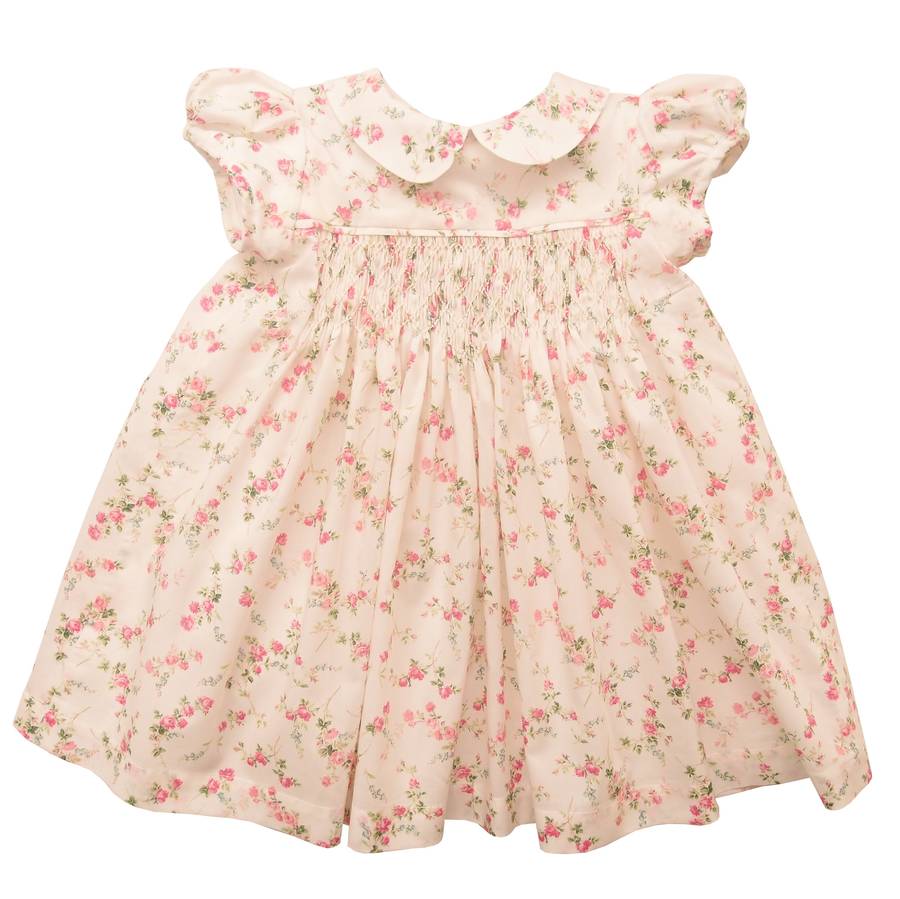 hand smocked liberty print elizabeth dress by sue hill ...