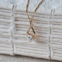 9k Gold Infinity Cubic Zirconia Heart Necklace*, thumbnail 2 of 4
