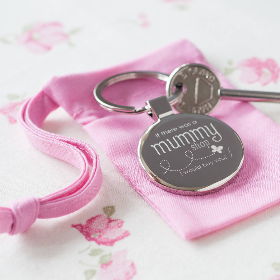 Image of 'If There Was A Mummy Shop' Keyring, silver