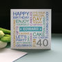 Personalised 40th Birthday Card, thumbnail 6 of 10