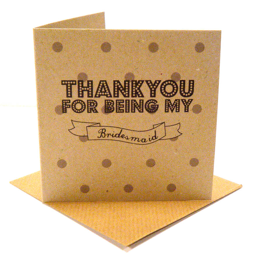 Personalised Thank You Card By Bells Scambler