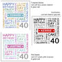 Personalised 40th Birthday Card, thumbnail 9 of 10