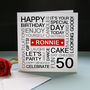 Personalised 50th Birthday Card, thumbnail 3 of 9