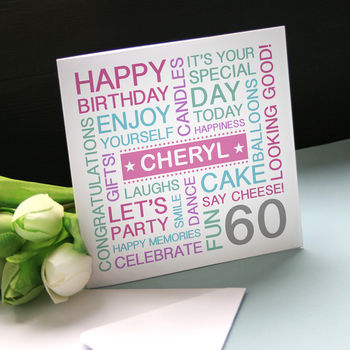 Personalised 60th Birthday Card, 3 of 8