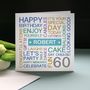 Personalised 60th Birthday Card, thumbnail 2 of 8