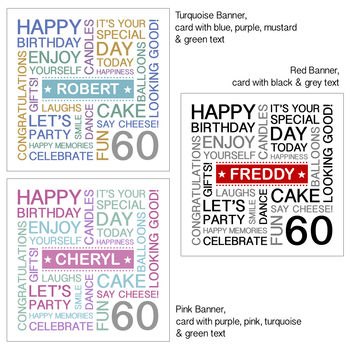 Personalised 60th Birthday Card, 8 of 8