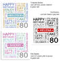 Personalised 80th Birthday Card, thumbnail 8 of 10