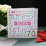 Personalised 70th Birthday Card, thumbnail 2 of 7