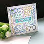 Personalised 70th Birthday Card, thumbnail 4 of 7