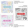 Personalised 70th Birthday Card, thumbnail 5 of 7