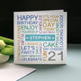 Personalised 21st Birthday Card, thumbnail 3 of 7