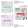 Personalised 21st Birthday Card, thumbnail 7 of 7