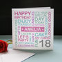 Personalised 18th Birthday Card, thumbnail 2 of 7