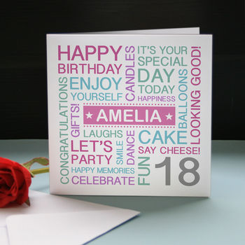 Personalised 18th Birthday Card, 2 of 7