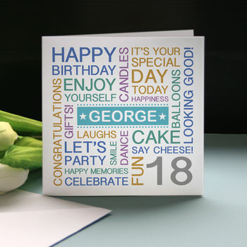 Personalised 18th Birthday Card, 4 of 7