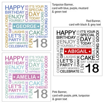 Personalised 18th Birthday Card, 5 of 7
