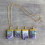 Amethyst And Gold Pendant Necklace, thumbnail 7 of 9