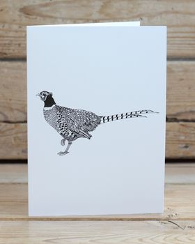 Pheasant Print Gift Wrap With Tags, 3 of 3