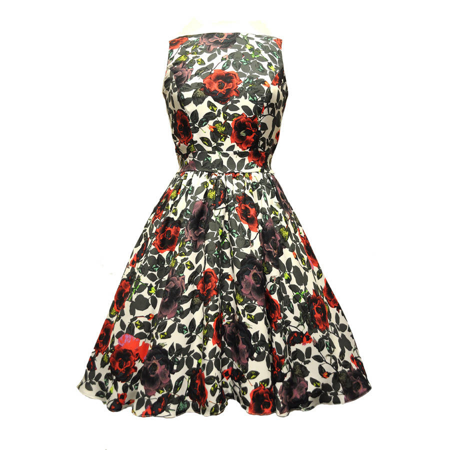 1950s Style Vintage Darling Rosebud Floral Tea Dress By Lady Vintage ...