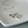 Birthstone Silver Necklace, thumbnail 8 of 10