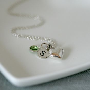 Birthstone Silver Necklace, 8 of 10