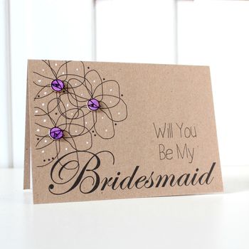 Personalised Will You Be My Bridesmaid Card, 3 of 6
