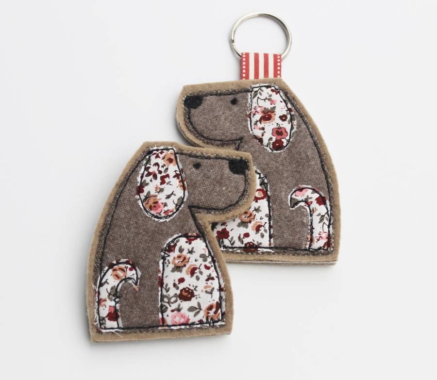 Dog Keyring By Honeypips