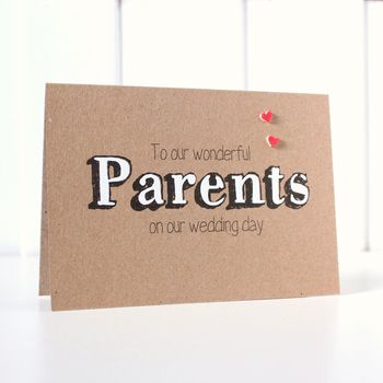 Personalised Parents Wedding Day Card, For Mum And Dad, 4 of 7