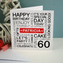 Personalised 60th Birthday Card, thumbnail 5 of 8