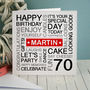 Personalised 70th Birthday Card, thumbnail 3 of 7