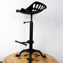 Traditional Tractor Seat Metal Bar Stool, thumbnail 3 of 9