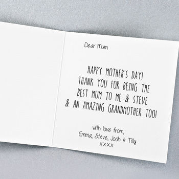 Personalised 'Best Mum' Mother's Day Card, 4 of 5