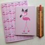 Pink Flamingo Notebook Set, thumbnail 1 of 9