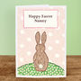 'Bunny' Personalised Easter Card, thumbnail 3 of 4