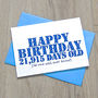 Personalised Secret Birthday Days Card, thumbnail 1 of 3