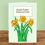 'Daffodils' Personalised Easter Card, thumbnail 2 of 3