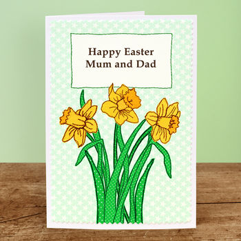 'Daffodils' Personalised Easter Card, 2 of 3