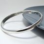 Personalised Smooth Heavy Silver Bangle, thumbnail 1 of 2