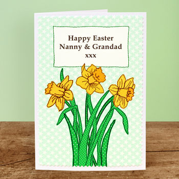 'Daffodils' Personalised Easter Card, 3 of 3