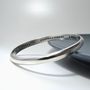 Personalised Smooth Heavy Silver Bangle, thumbnail 2 of 2